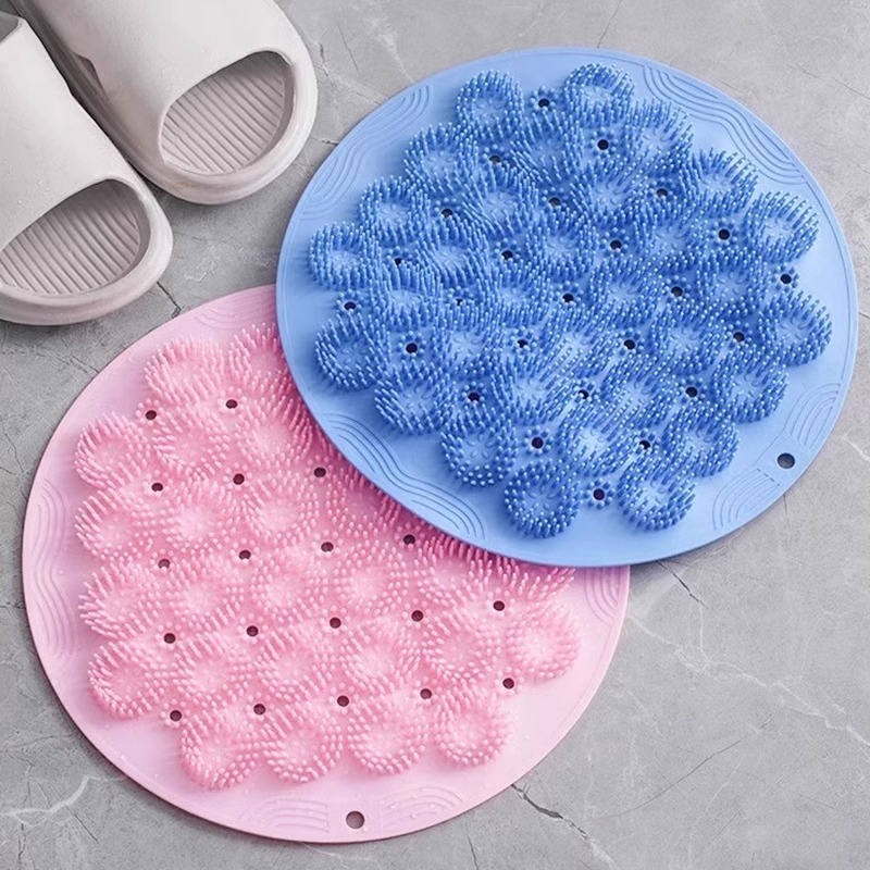 Silikoonist vannimatt laiskadele inimestele selja hõõrumiseks abi küsimata, vannimassaaži selja hõõrumismatt, iminapaga seinamatt jalale