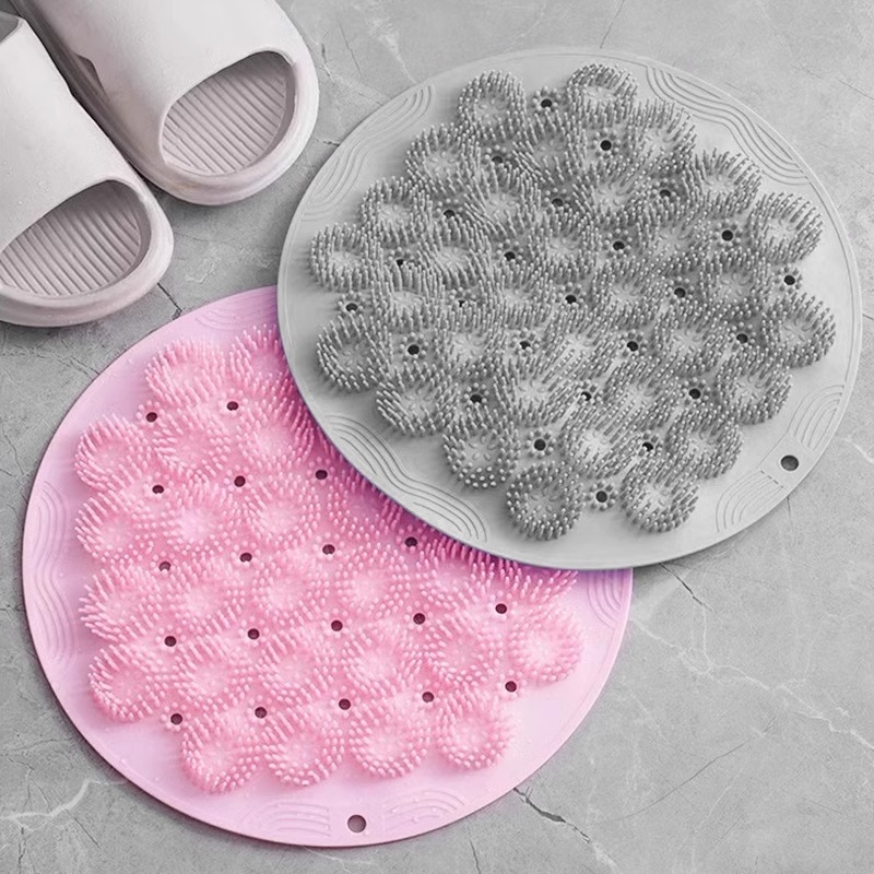 Silikoonist vannimatt laiskadele inimestele selja hõõrumiseks abi küsimata, vannimassaaži selja hõõrumismatt, iminapaga seinamatt jalale