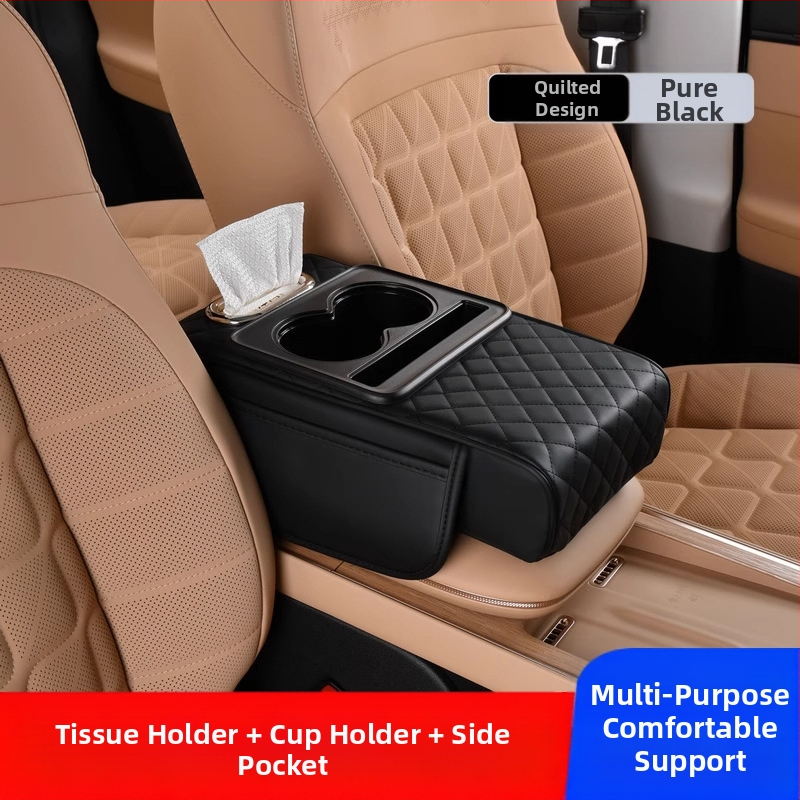 Auto keskse käetoe karbi turvapadi, kaitsepadi, multifunktsionaalne salvrätikukarp, topsihoidik, hoiukott