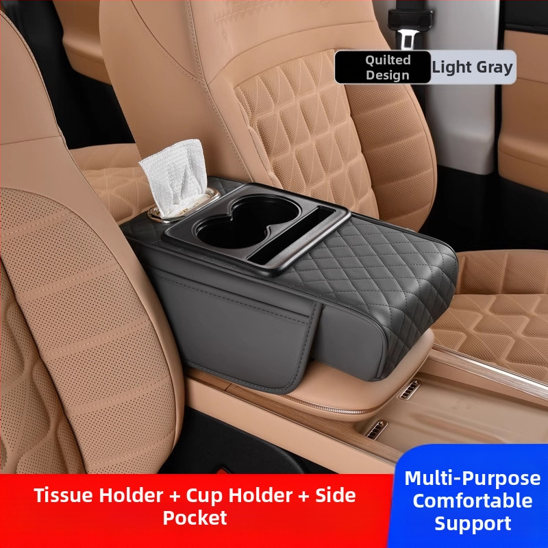 Auto keskse käetoe karbi turvapadi, kaitsepadi, multifunktsionaalne salvrätikukarp, topsihoidik, hoiukott