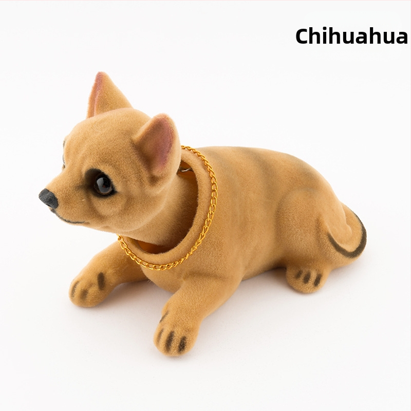 Raputava peaga koera autokaunistuse simulatsioon raputava peaga nuku tarvikud autovaigust liikuva peaga koeraauto kevadkoerte hulgimüük