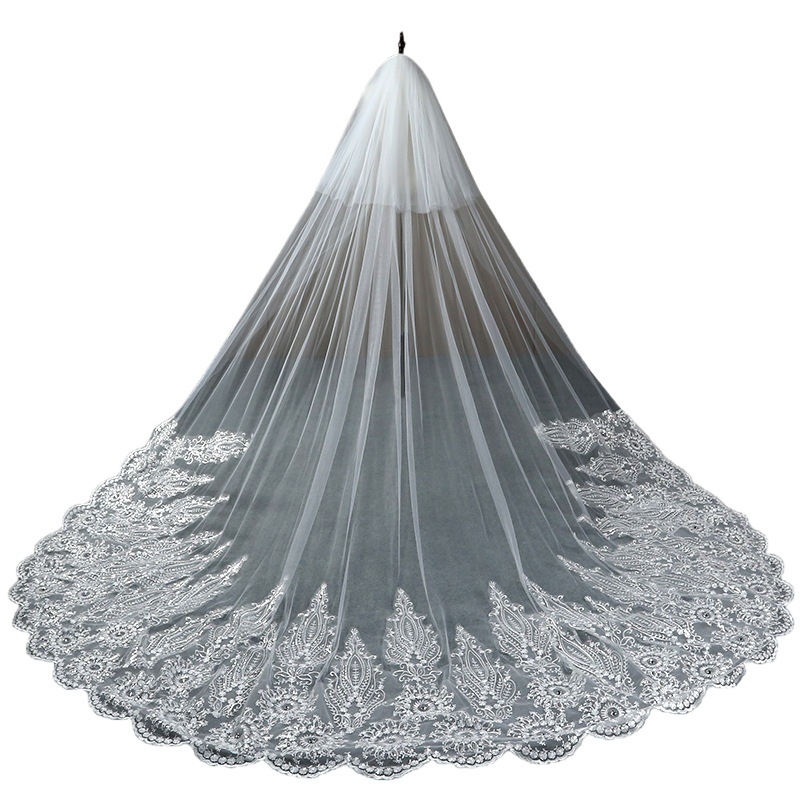 Žvaigždėto dangaus nuotakos pagrindinė vestuvinė suknelė baltas ilgas šampano spalvos uodegos šydas galvos apdangalas super fėjos stiliaus vestuvės retro