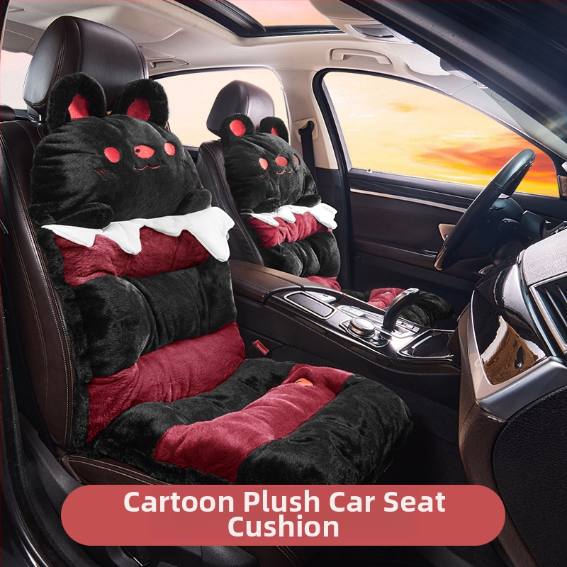 2025 Нова плюшена зимна възглавница за кола с анимационен герой, възглавница за кола за дома и офиса, общ фабричен аутлет