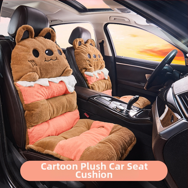 2025 Нова анимационна плюшена зимна възглавница за кола, възглавница за кола за домашен офис, общ фабричен аутлет