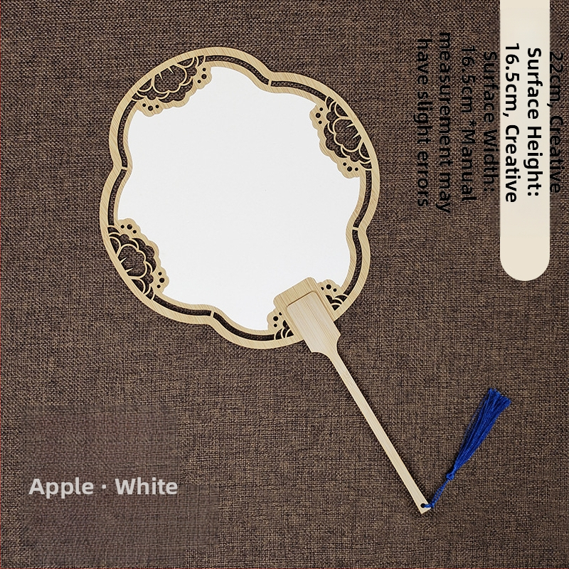 Klassikaline õõnes Xuan paberventilaator kahepoolne tühi isetegemise hiina maali käsitsi maalitud kalligraafia poolküpsetatud ventilaator õueventilaator