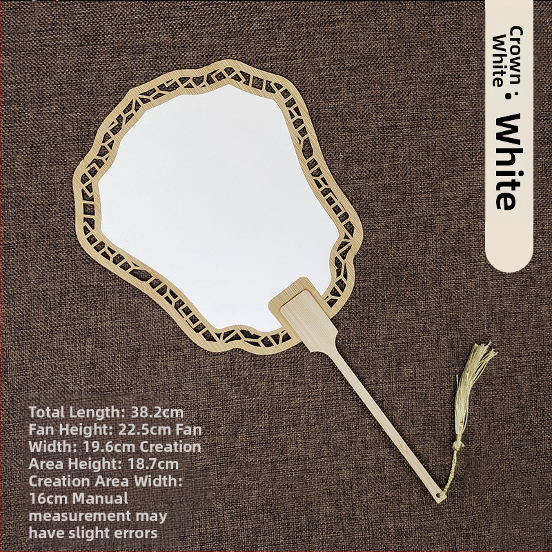 Klassikaline õõnes Xuan paberventilaator kahepoolne tühi isetegemise hiina maali käsitsi maalitud kalligraafia poolküpsetatud ventilaator õueventilaator