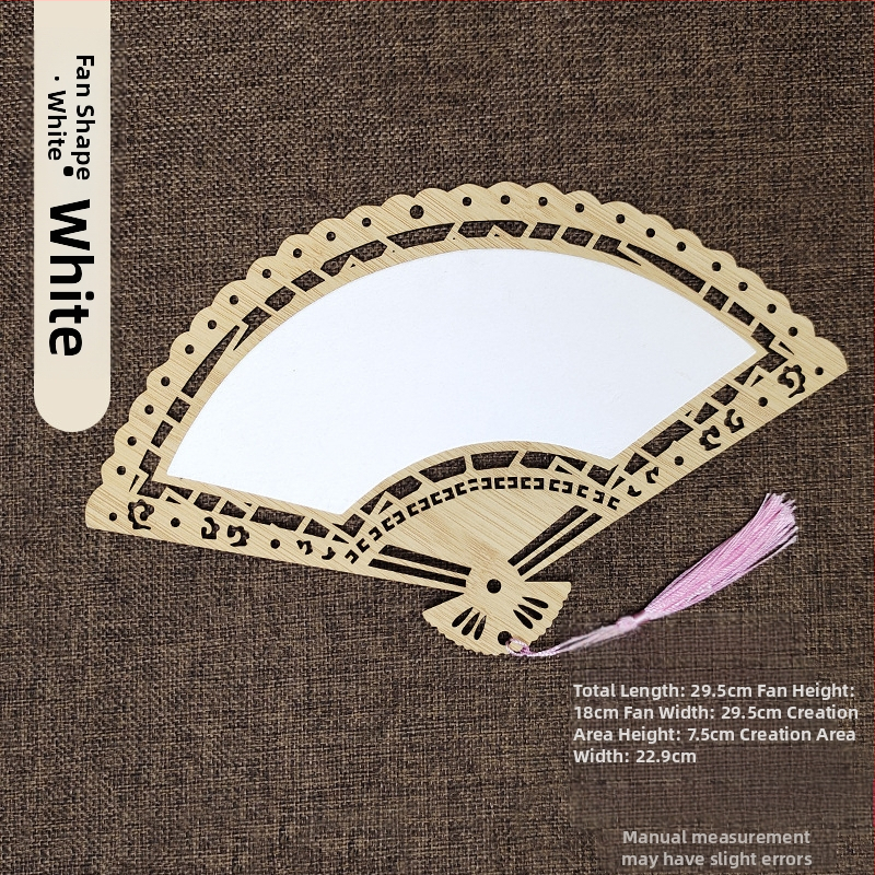 Klassikaline õõnes Xuan paberventilaator kahepoolne tühi isetegemise hiina maali käsitsi maalitud kalligraafia poolküpsetatud ventilaator õueventilaator