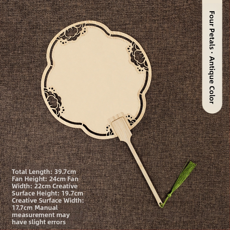 Klassikaline õõnes Xuan paberventilaator kahepoolne tühi isetegemise hiina maali käsitsi maalitud kalligraafia poolküpsetatud ventilaator õueventilaator