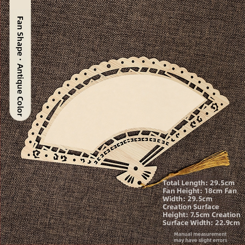 Klassikaline õõnes Xuan paberventilaator kahepoolne tühi isetegemise hiina maali käsitsi maalitud kalligraafia poolküpsetatud ventilaator õueventilaator