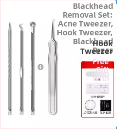Väliskaubanduse akne nõelraku klambriülikond akne eemaldamise mustpeade pintsetid üliteravad peened pigistavad akne tööriistad ilu kingituste genereerimine