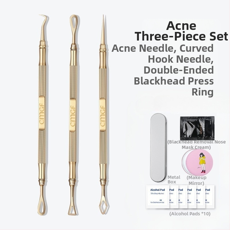 Väliskaubanduse akne nõelraku klambriülikond akne eemaldamise mustpeade pintsetid üliteravad peened pigistavad akne tööriistad ilu kingituste genereerimine