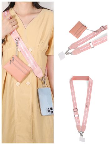 Θήκη κινητού τηλεφώνου με λουράκι για εύκολη αφαίρεση των μπαλωμάτων, μπορεί να χρησιμοποιηθεί και ως τσάντα ώμου με πολλαπλές χρήσεις και εκτεταμένο λουράκι