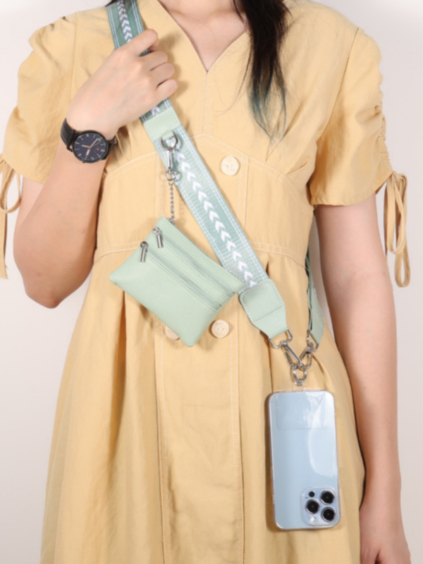 Najpredávanejšie puzdro na mobilný telefón s popruhom na jednoduché odstránenie nášiviek, môže byť taškou cez jedno rameno s viacúčelovým predĺženým popruhom