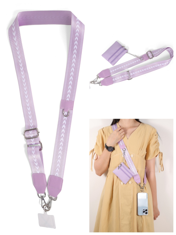 Najpredávanejšie puzdro na mobilný telefón s popruhom na jednoduché odstránenie nášiviek, môže byť taškou cez jedno rameno s viacúčelovým predĺženým popruhom