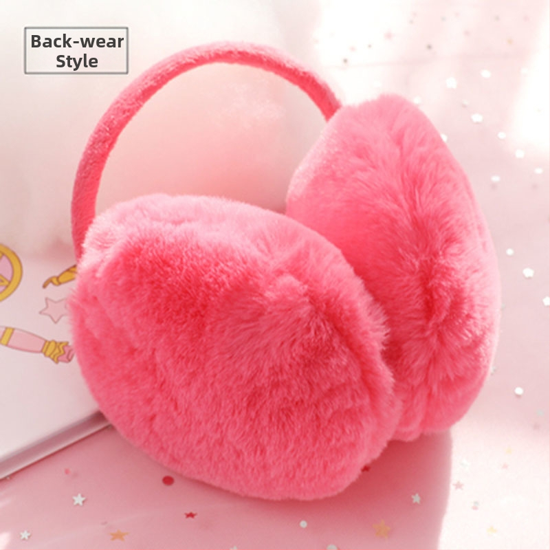 Moteriškos šiltos korėjietiško stiliaus mielos sulankstomos ausinės. Ausinės vyrams, vaikams, žieminėms ausinėms, studentams.