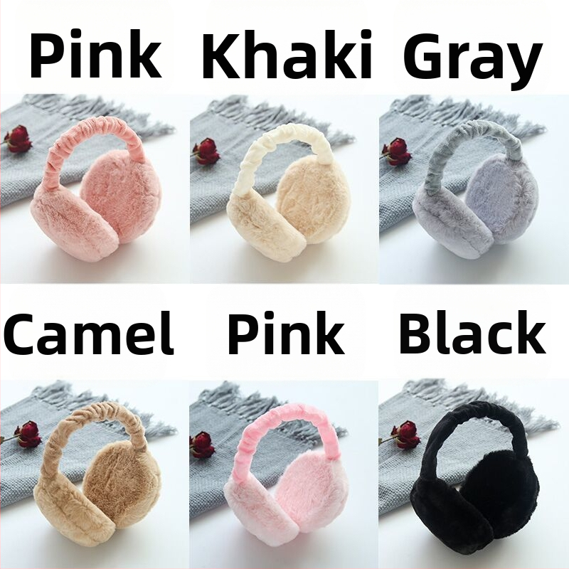 Moteriškos šiltos korėjietiško stiliaus mielos sulankstomos ausinės. Ausinės vyrams, vaikams, žieminėms ausinėms, studentams.