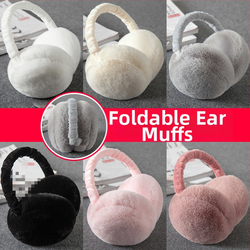 Moteriškos šiltos korėjietiško stiliaus mielos sulankstomos ausinės. Ausinės vyrams, vaikams, žieminėms ausinėms, studentams.