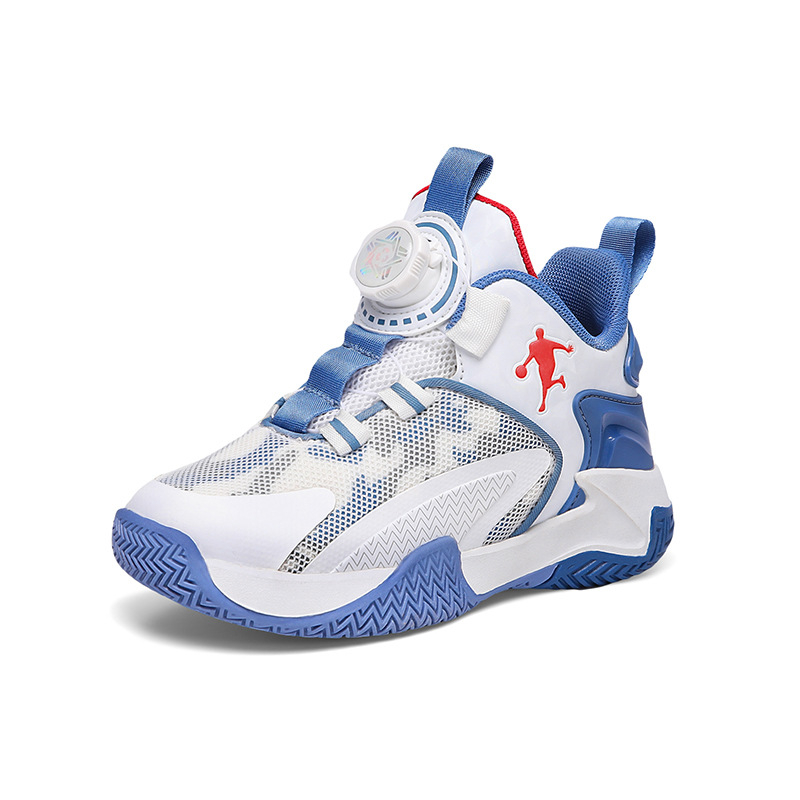 Gyerek kosárlabda cipők 2025 őszi forgó gombos fiú tornacipő nagy gyerek kosárlabda cipők entity nagykereskedelem