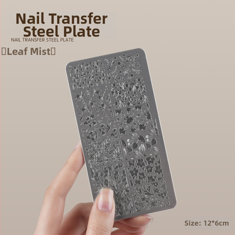 Gaoy Goya küünekunsti trükkimine terasplaadi vorm pitsist liblikamustriga lille Guofeng ülekandetööriist silikoontempel