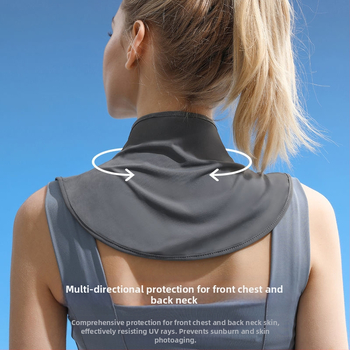 Siidsall suvine päikesekaitsega sall naistele jääsiidist õhuke sall õues sõitmiseks UV-kaitsega kaelakaitse võltskrae kaelakate