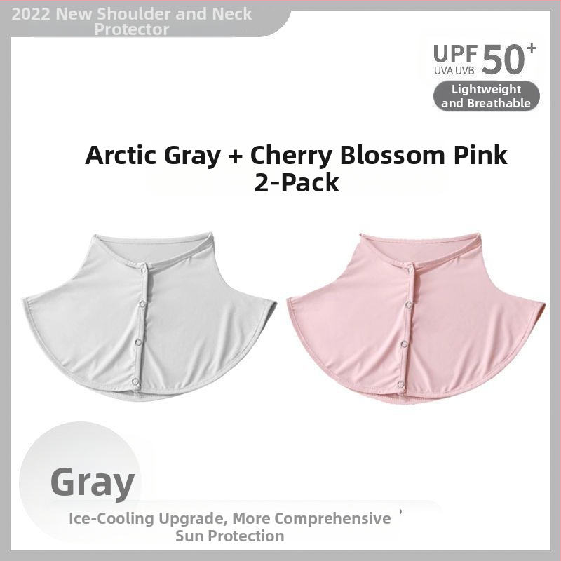 Siidsall suvine päikesekaitsega sall naistele jääsiidist õhuke sall õues sõitmiseks UV-kaitsega kaelakaitse võltskrae kaelakate