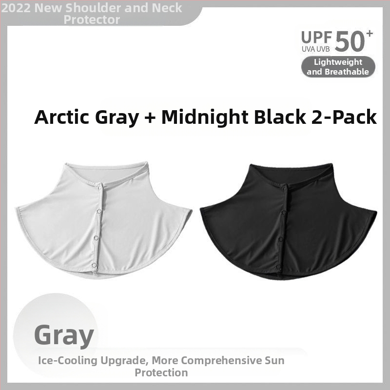 Siidsall suvine päikesekaitsega sall naistele jääsiidist õhuke sall õues sõitmiseks UV-kaitsega kaelakaitse võltskrae kaelakate