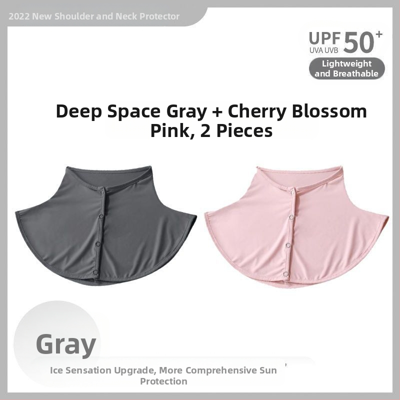 Siidsall suvine päikesekaitsega sall naistele jääsiidist õhuke sall õues sõitmiseks UV-kaitsega kaelakaitse võltskrae kaelakate