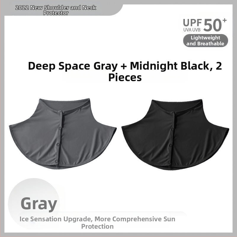 Siidsall suvine päikesekaitsega sall naistele jääsiidist õhuke sall õues sõitmiseks UV-kaitsega kaelakaitse võltskrae kaelakate