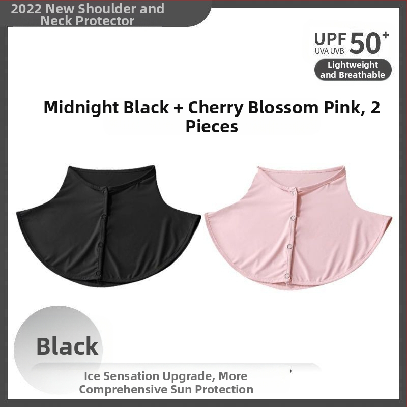 Siidsall suvine päikesekaitsega sall naistele jääsiidist õhuke sall õues sõitmiseks UV-kaitsega kaelakaitse võltskrae kaelakate