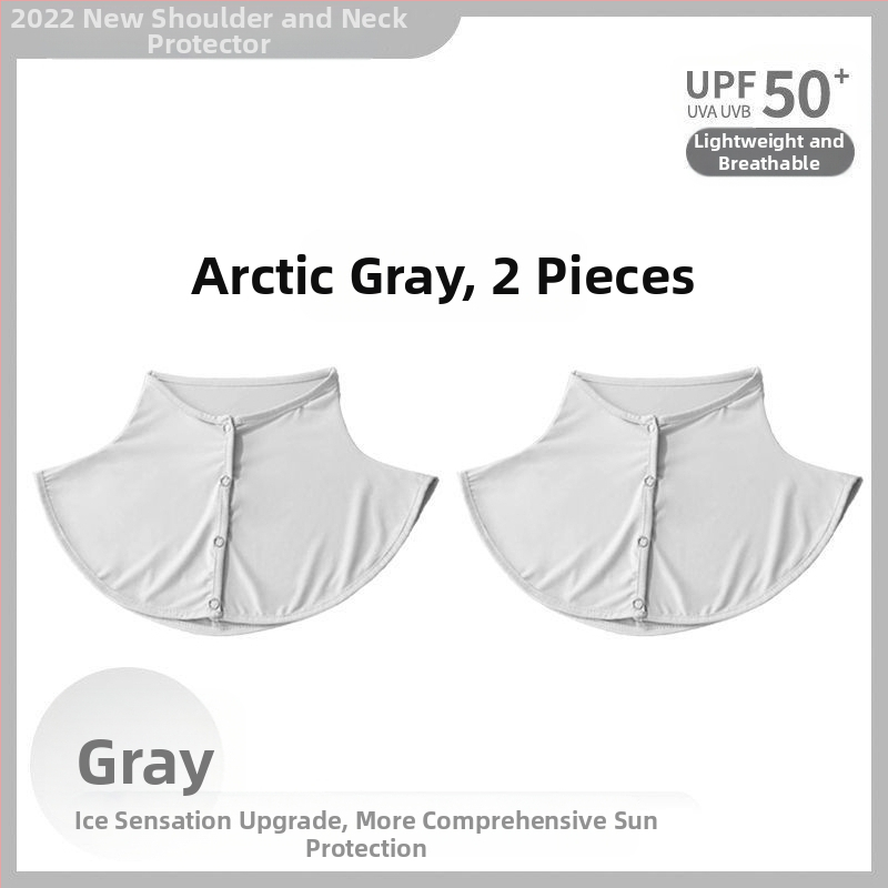 Siidsall suvine päikesekaitsega sall naistele jääsiidist õhuke sall õues sõitmiseks UV-kaitsega kaelakaitse võltskrae kaelakate