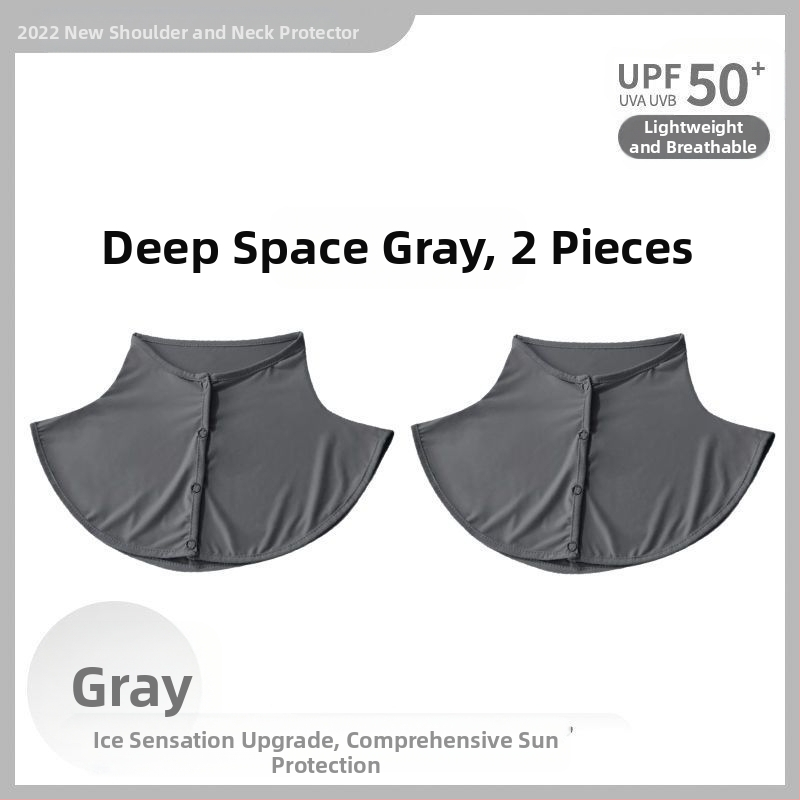 Siidsall suvine päikesekaitsega sall naistele jääsiidist õhuke sall õues sõitmiseks UV-kaitsega kaelakaitse võltskrae kaelakate