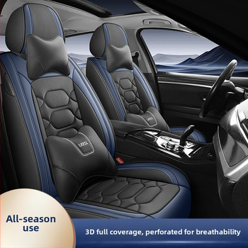 Väliskaubanduse tehase otsene hulgimüük uue auto istmepadi täielikult ümbritsetud perforeeritud hingavast nahast istmekattega nelja aastaaja universaalne istmepadi