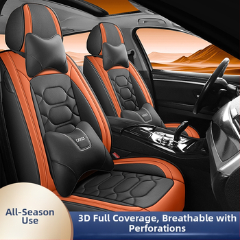 Väliskaubanduse tehase otsene hulgimüük uue auto istmepadi täielikult ümbritsetud perforeeritud hingavast nahast istmekattega nelja aastaaja universaalne istmepadi