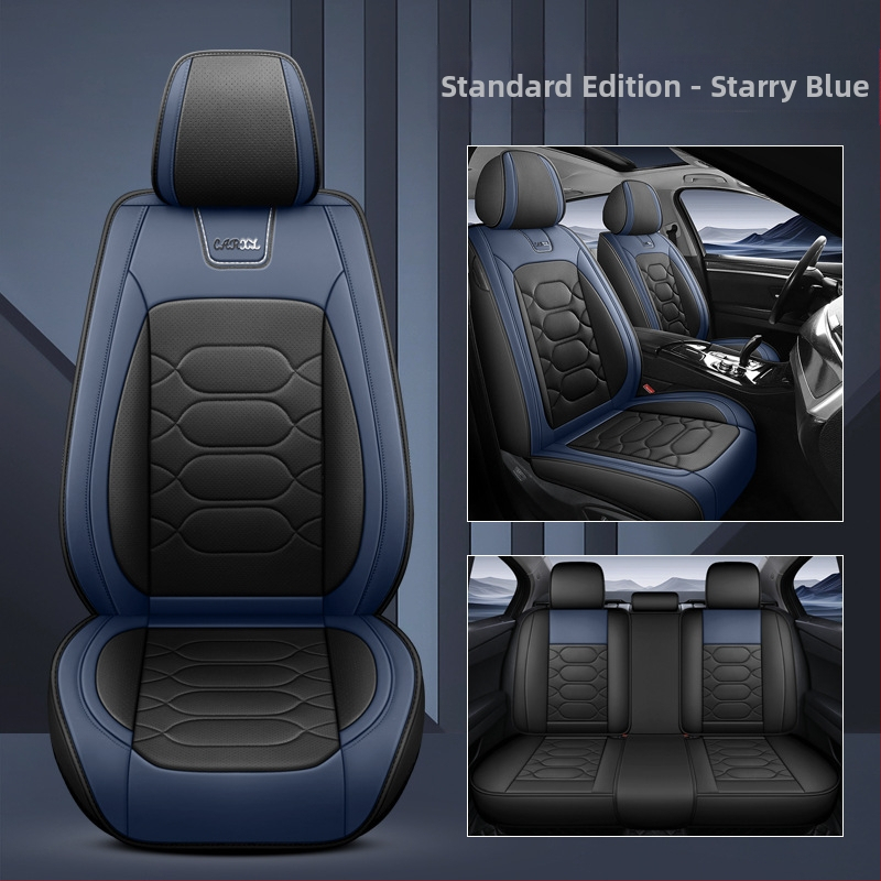 Väliskaubanduse tehase otsene hulgimüük uue auto istmepadi täielikult ümbritsetud perforeeritud hingavast nahast istmekattega nelja aastaaja universaalne istmepadi