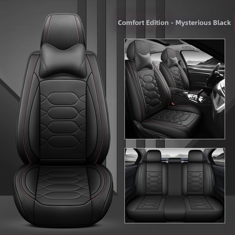 Väliskaubanduse tehase otsene hulgimüük uue auto istmepadi täielikult ümbritsetud perforeeritud hingavast nahast istmekattega nelja aastaaja universaalne istmepadi