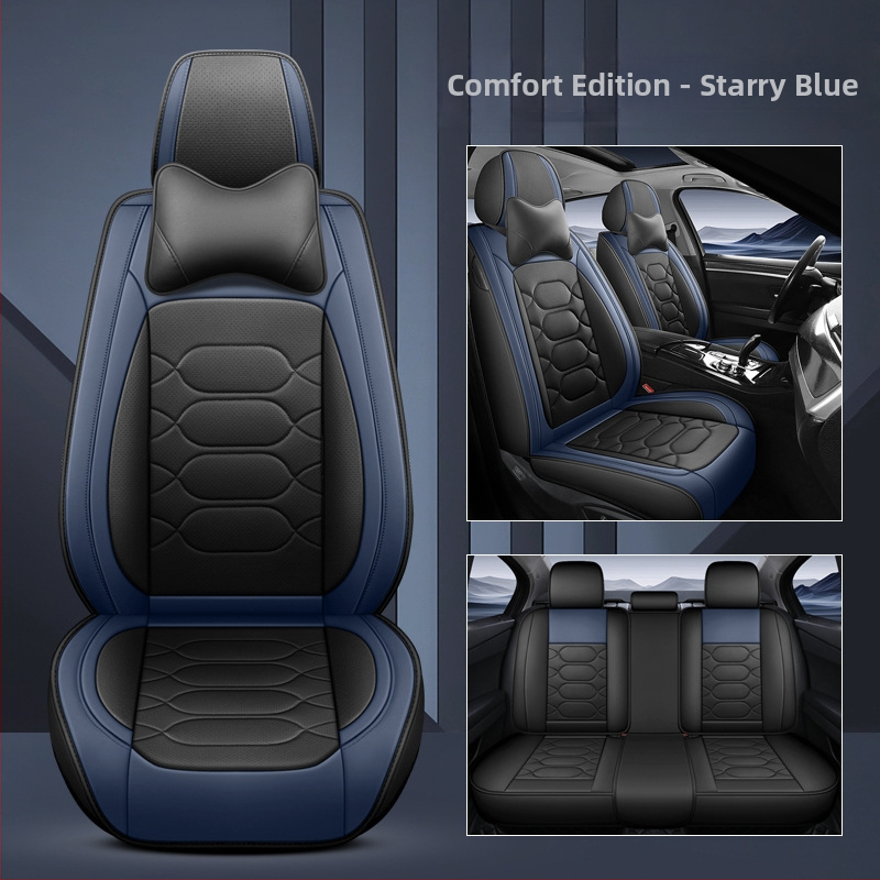 Väliskaubanduse tehase otsene hulgimüük uue auto istmepadi täielikult ümbritsetud perforeeritud hingavast nahast istmekattega nelja aastaaja universaalne istmepadi