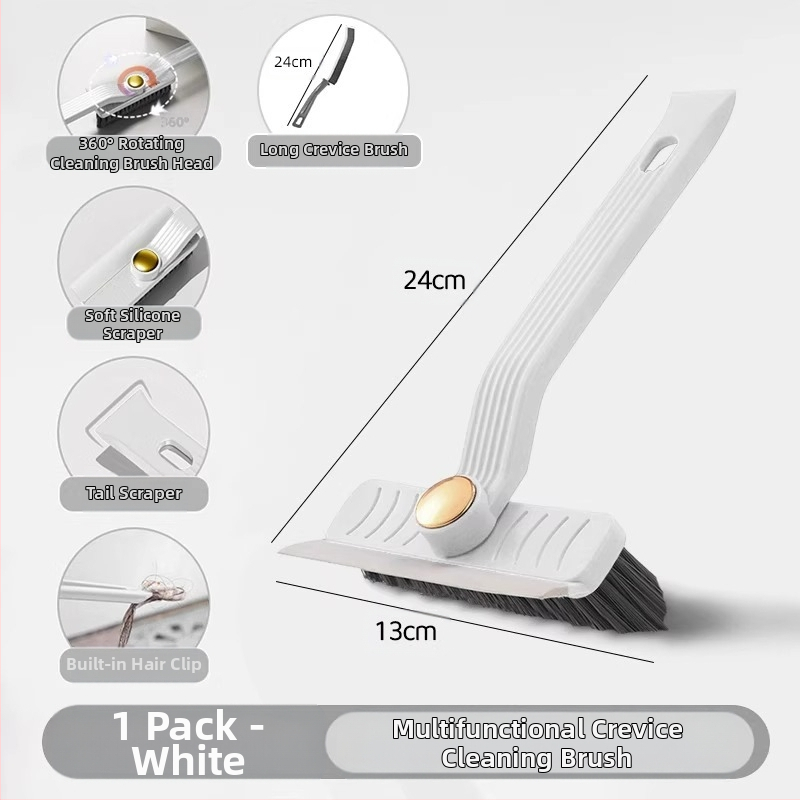 Daudzfunkcionāla vannas istabas tualetes birste bez miruša leņķa spraugas maza birste mājsaimniecības virtuves rotējoša sienas slota tīrīšanas birste
