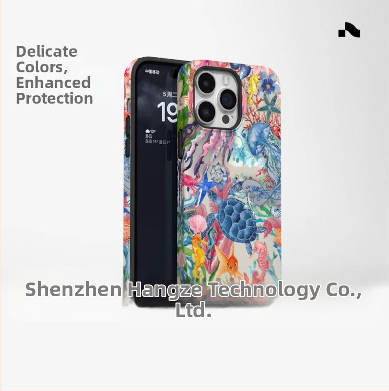 Populārs ārējās tirdzniecības salas stila tālruņa maciņš, kas piemērots iPhone 16, jaunam modelim, divi vienā, Apple 15 Pm triecienizturīgs aizsargapvalks