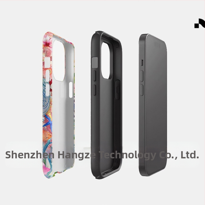 Populārs ārējās tirdzniecības salas stila tālruņa maciņš, kas piemērots iPhone 16, jaunam modelim, divi vienā, Apple 15 Pm triecienizturīgs aizsargapvalks