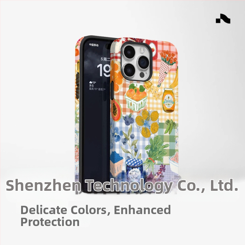 Populārs ārējās tirdzniecības salas stila tālruņa maciņš, kas piemērots iPhone 16, jaunam modelim, divi vienā, Apple 15 Pm triecienizturīgs aizsargapvalks