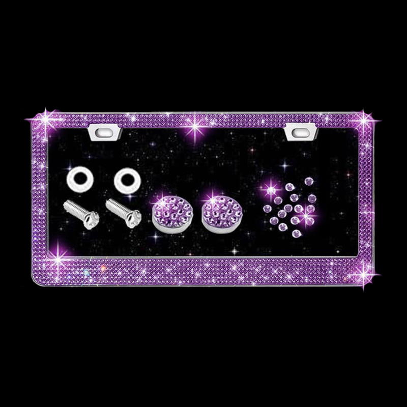 Amerikāņu numura zīmes rāmis ar dimantiem un rhinestones, akrila numura zīmes rāmis, automašīnu aksesuāri, pārrobežu modeļa 304 nerūsējošā tērauda numura zīmes rāmis