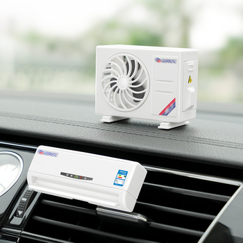 Mini-kliimaseadme mudel autos, keskkonsool, autokaunistustarbed, autokaunistused, päikeseenergia 2025. aasta uus mudel