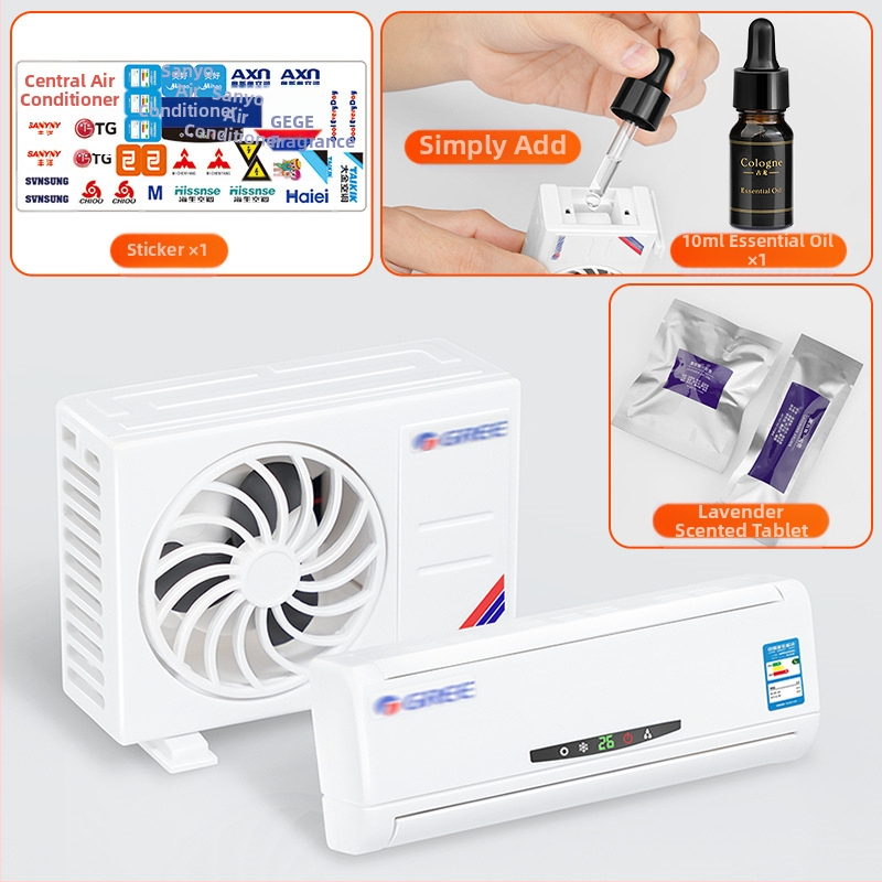 Mini-kliimaseadme mudel autos, keskkonsool, autokaunistustarbed, autokaunistused, päikeseenergia 2025. aasta uus mudel