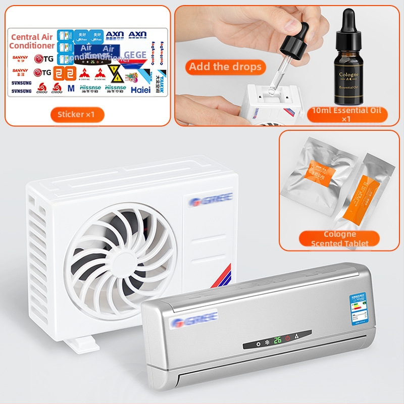 Mini-kliimaseadme mudel autos, keskkonsool, autokaunistustarbed, autokaunistused, päikeseenergia 2025. aasta uus mudel