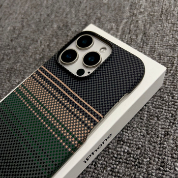 Poolpakk sobib Iphone17Promax mobiiltelefoni ümbrisele, süsinikkiust mustriga magnetiline Apple 16 üliõhuke kukkumisvastane ümbris