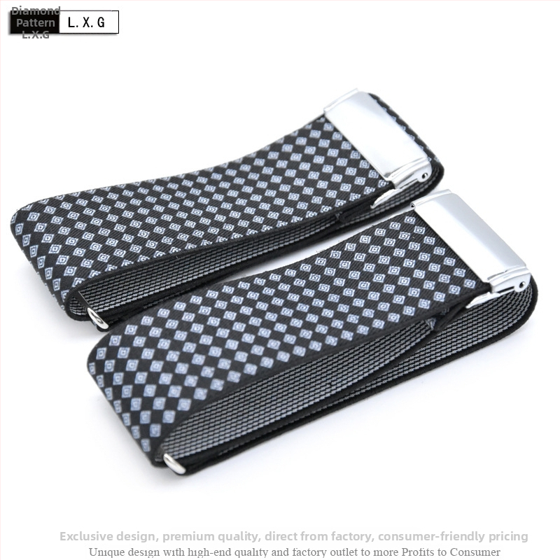 Suaugusiems skirti vyriški ir moteriški marškinių raiščiai, neslystantys dirželiai, universalūs rankogaliai, stilingi elastiniai raiščiai, europietiški ir amerikietiški rankovių žiedai, reguliuojami