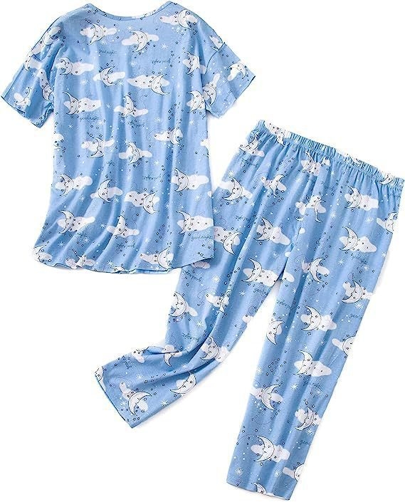 2025. aasta Amazoni piiriülene suvine uus pluss-suuruses naiste väliskaubanduse koduriided pidžaamad trükitud naiste kaheosaline ülikond