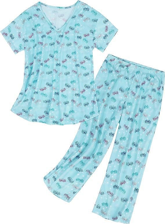 2025. aasta Amazoni piiriülene suvine uus pluss-suuruses naiste väliskaubanduse koduriided pidžaamad trükitud naiste kaheosaline ülikond