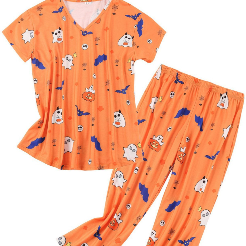 2025. aasta Amazoni piiriülene suvine uus pluss-suuruses naiste väliskaubanduse koduriided pidžaamad trükitud naiste kaheosaline ülikond