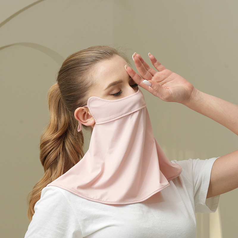 Слънцезащитен крем за цялото лице, UV защита, Ice Silk, маска за лице, езда, жени, слънцезащитен сенник за лице, лице, врата, очите, ъглите на очите